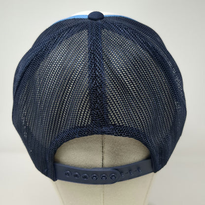 Inland Imports Trucker Hat Blue One Size Teton Communications Idaho Radio Mesh