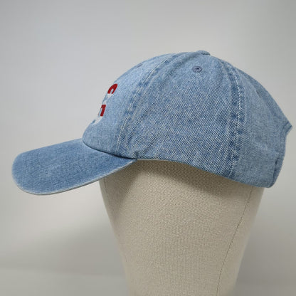 Headgear Puerto Rico Flag Blue Baseball Cap One Size Hat Slideback Denim Strap