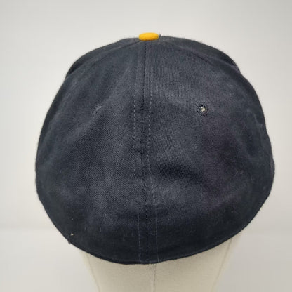 Iowa Hawkeyes NCAA New Era Pro Model Fitted Cap Black Yellow Size 7 5/8 Vintage