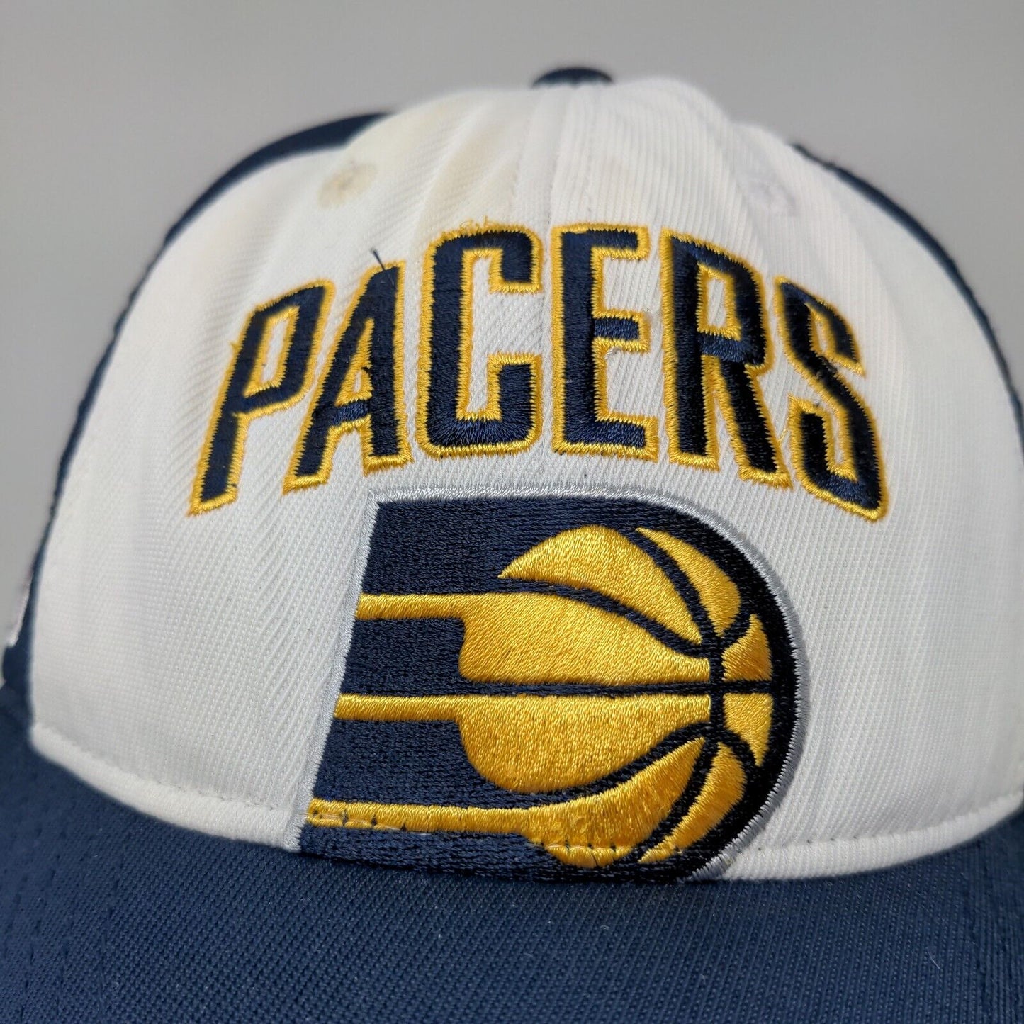 Reebok Boys Fitted Hat Blue White Embroidered Indiana Pacers Logo