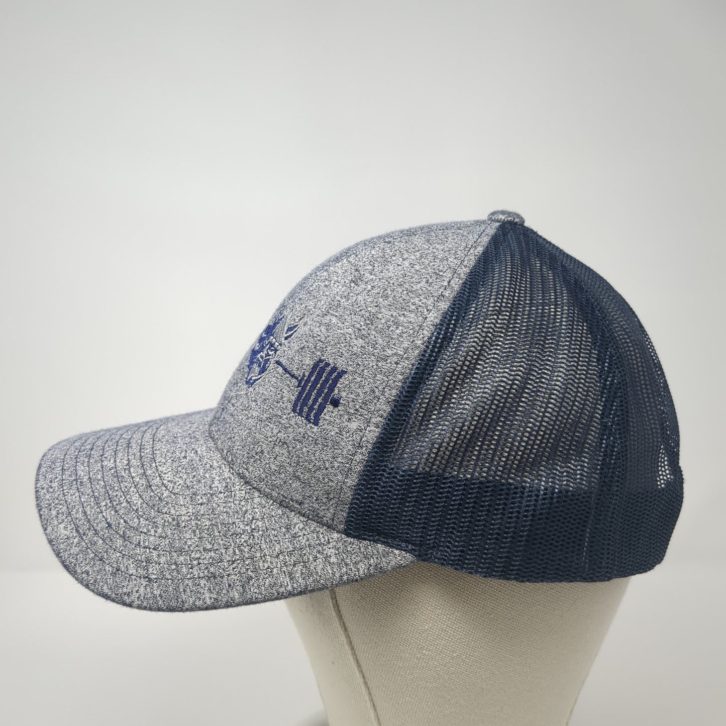 European Masters Weightlifting Snapback Trucker Hat Multi Large Mesh Back