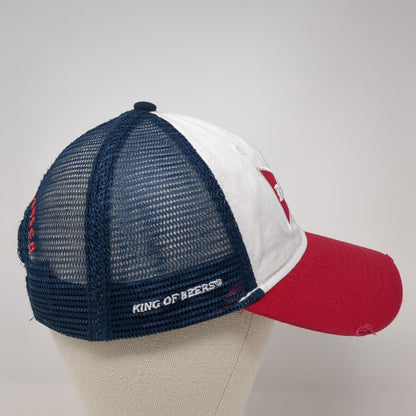 Budweiser Anheuser-Busch Snapback Trucker Hat Multi OS Adjustable Mesh Back