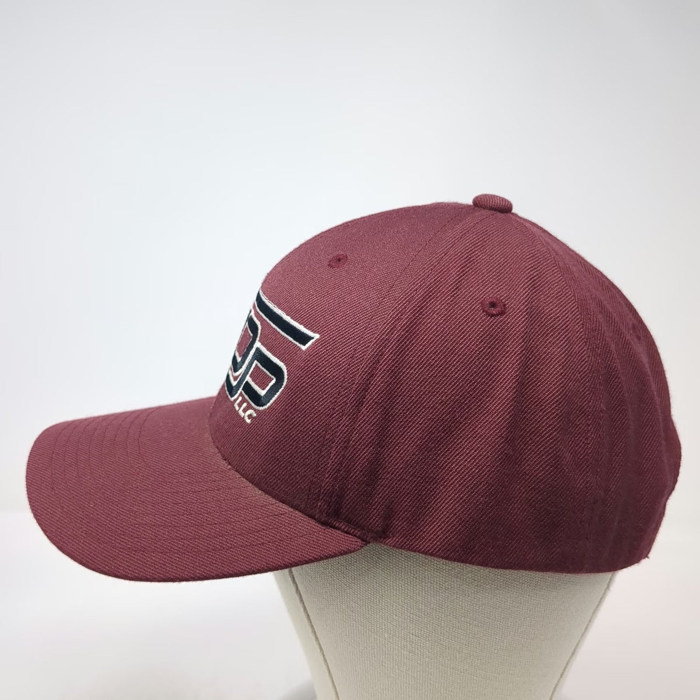 Yupoong Snapback Hat Red One Size SDP LLC Structured Wool Blend Baseball Cap