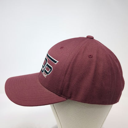 Yupoong Snapback Hat Red One Size SDP LLC Structured Wool Blend Baseball Cap