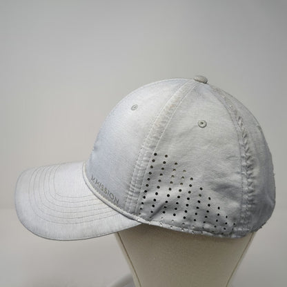 Mission Baseball Cap Gray One Size Cooling Wet to Cool Laser Cut Vent Hat