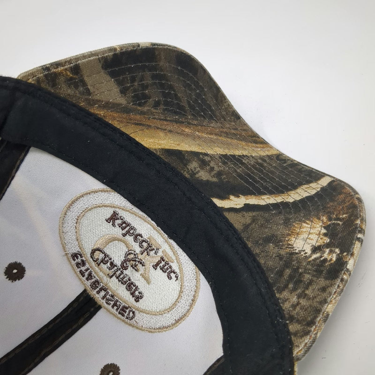 Chalmers & Kubeck 1950 Baseball Cap Brown Green Camo One Size Strapback Hat