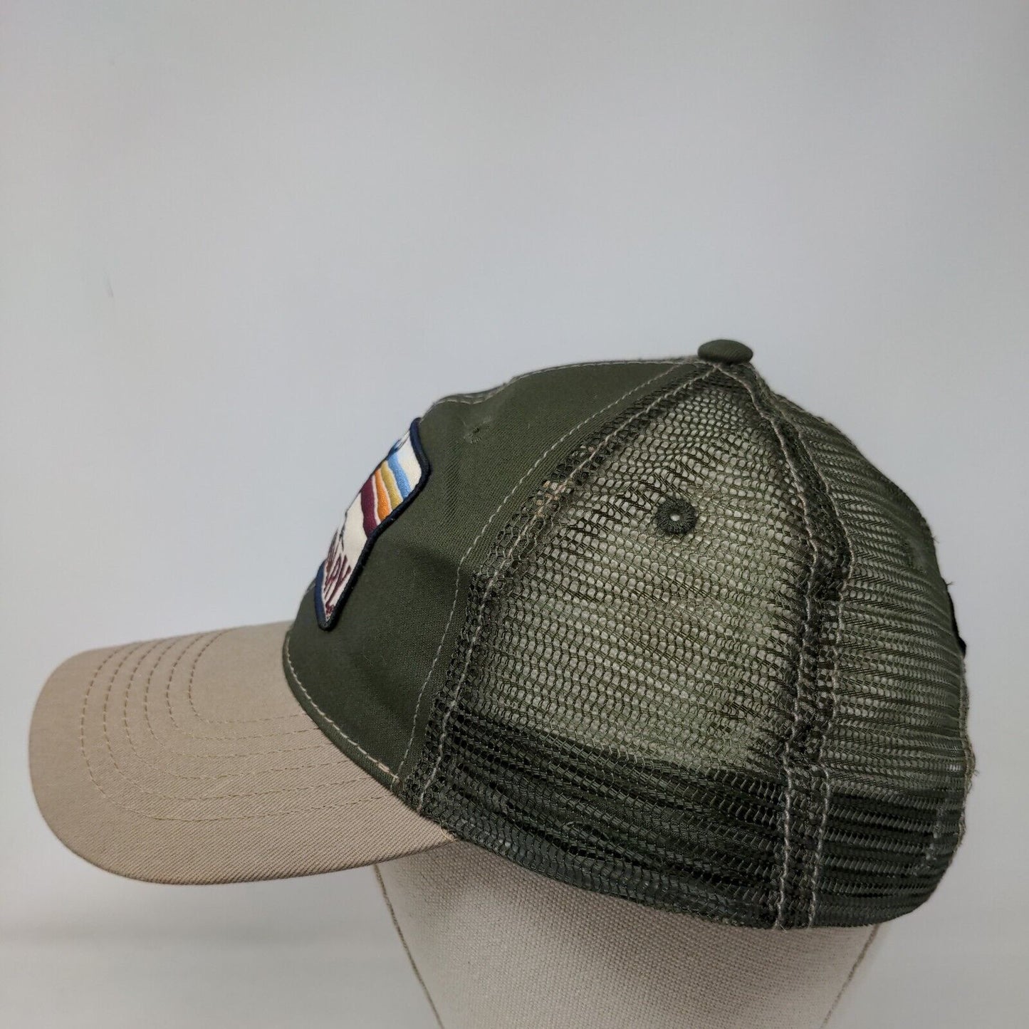 Legendary Snapback Trucker Hat Green One Size Adjustable Mesh Back Vented Holes