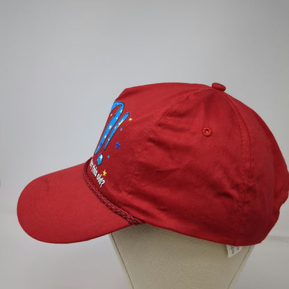 Red 5 Panel One Size Snapback Hat Rope 40th Birthday Gag Gift Funny Graphic