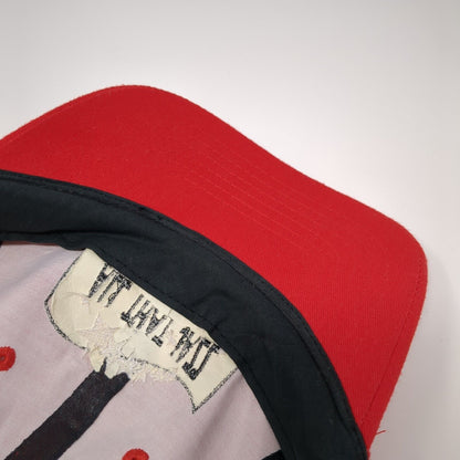 All That Jazz Slideback Hat Red One Size Adjustable Embroidered 6 Panel KC Caps