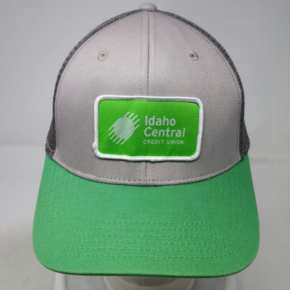 Namebrand Gray Green Trucker Hat One Size Idaho Central Credit Union Mesh Patch