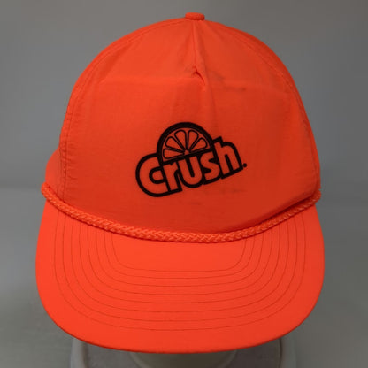 Mohr's 5 Panel Orange One Size Crush Soda Braided Rope Strapback Hat Beverage