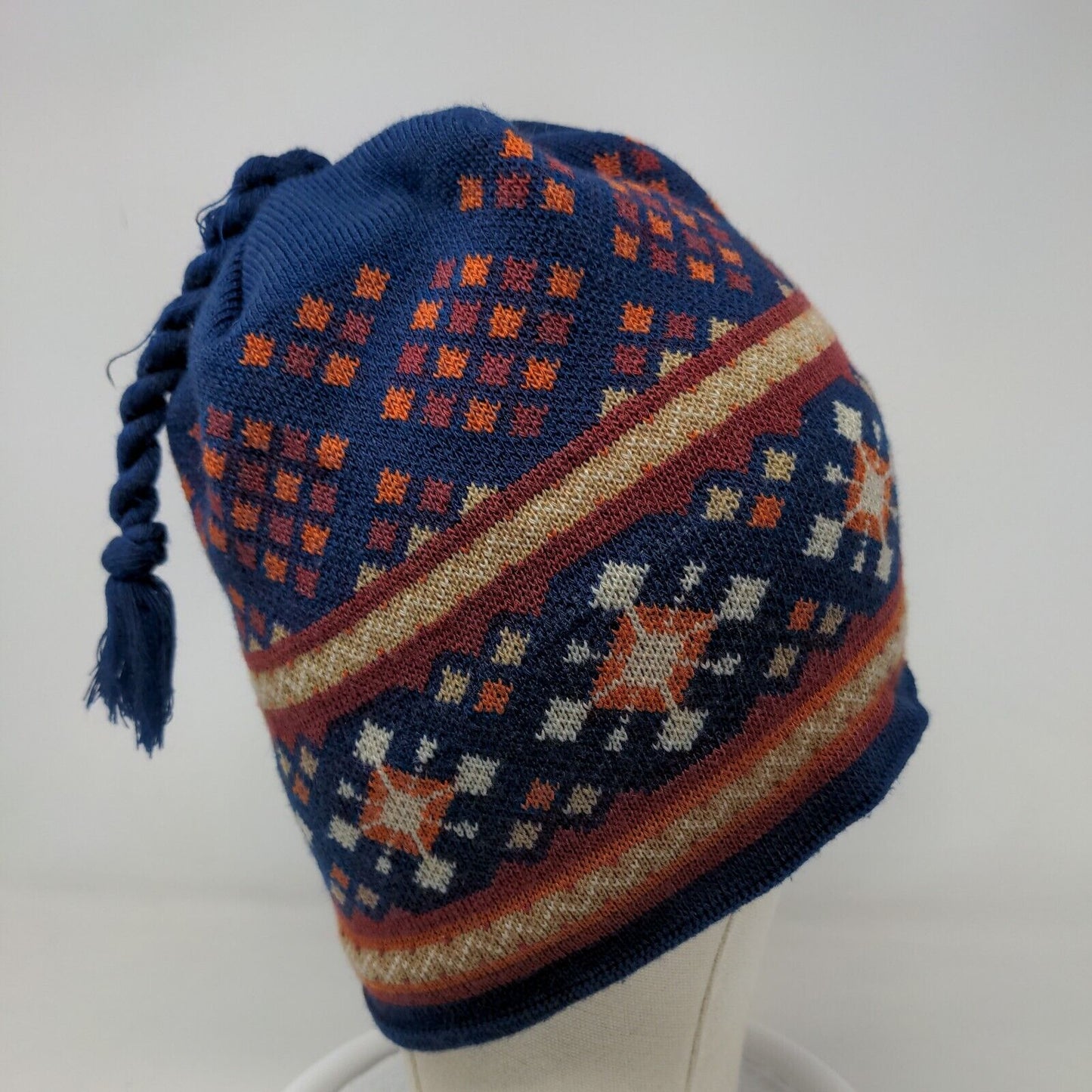 Artic Circle Enterorises Men's Knit Beanie Hat Multicolor Fair Isle Acrylic