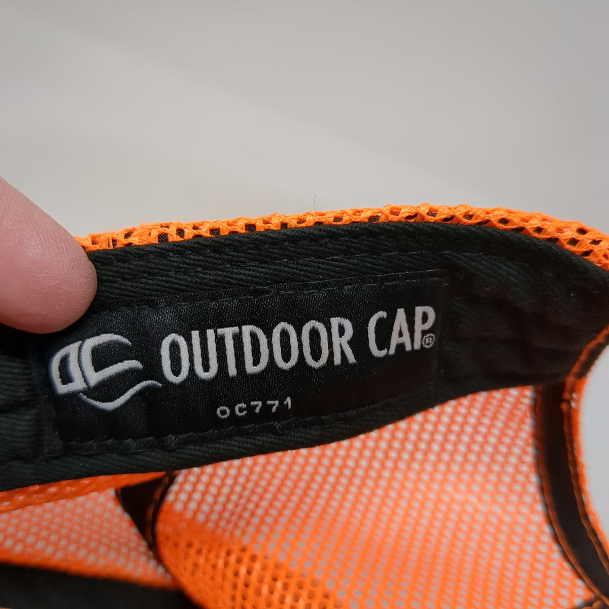 Outdoor Cap Trucker Hat Black Orange One Size Mesh Snapback JMAC Resources Work
