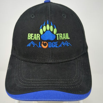 Paramount Baseball Cap Black Blue One Size Bear Trail Lodge Hat Paw Mountain