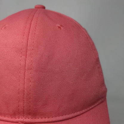 Unbranded Strapback Hat Pink OSFM Adjustable Vented Holes 6 Panel Blank