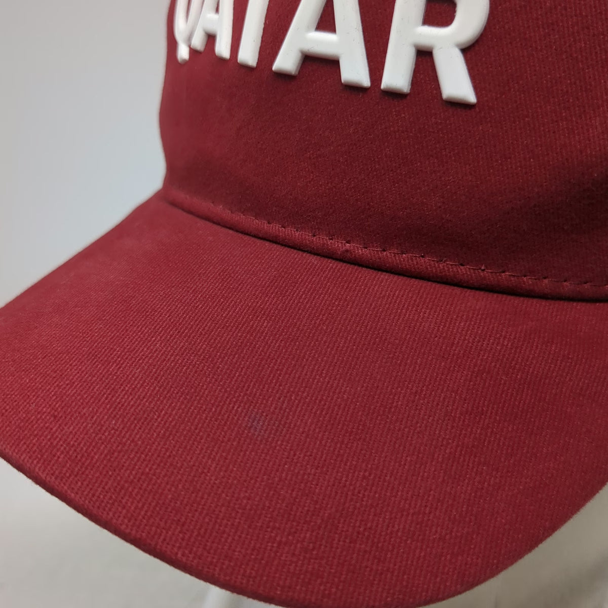 QFA 5 Panel Red Hat One Size 3D Raised Qatar Embroidery Adjustable Slideback
