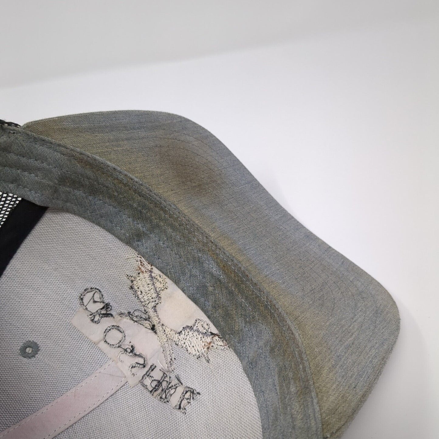 Crossfire Fencing Snapback Trucker Hat Gray OS Adjustable Mesh Back Richardson