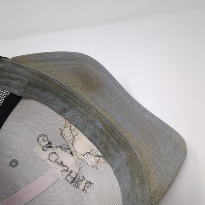 Crossfire Fencing Snapback Trucker Hat Gray OS Adjustable Mesh Back Richardson