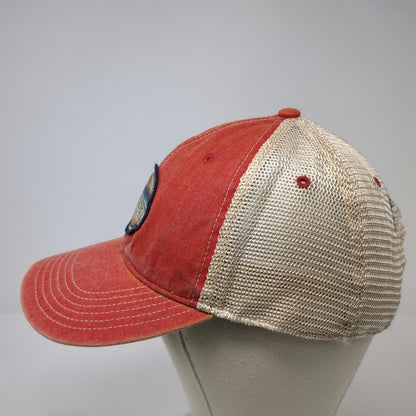 Legacy Trucker Hat Red One Size Sunset Cove Island Park NJ Patch Snapback Mesh