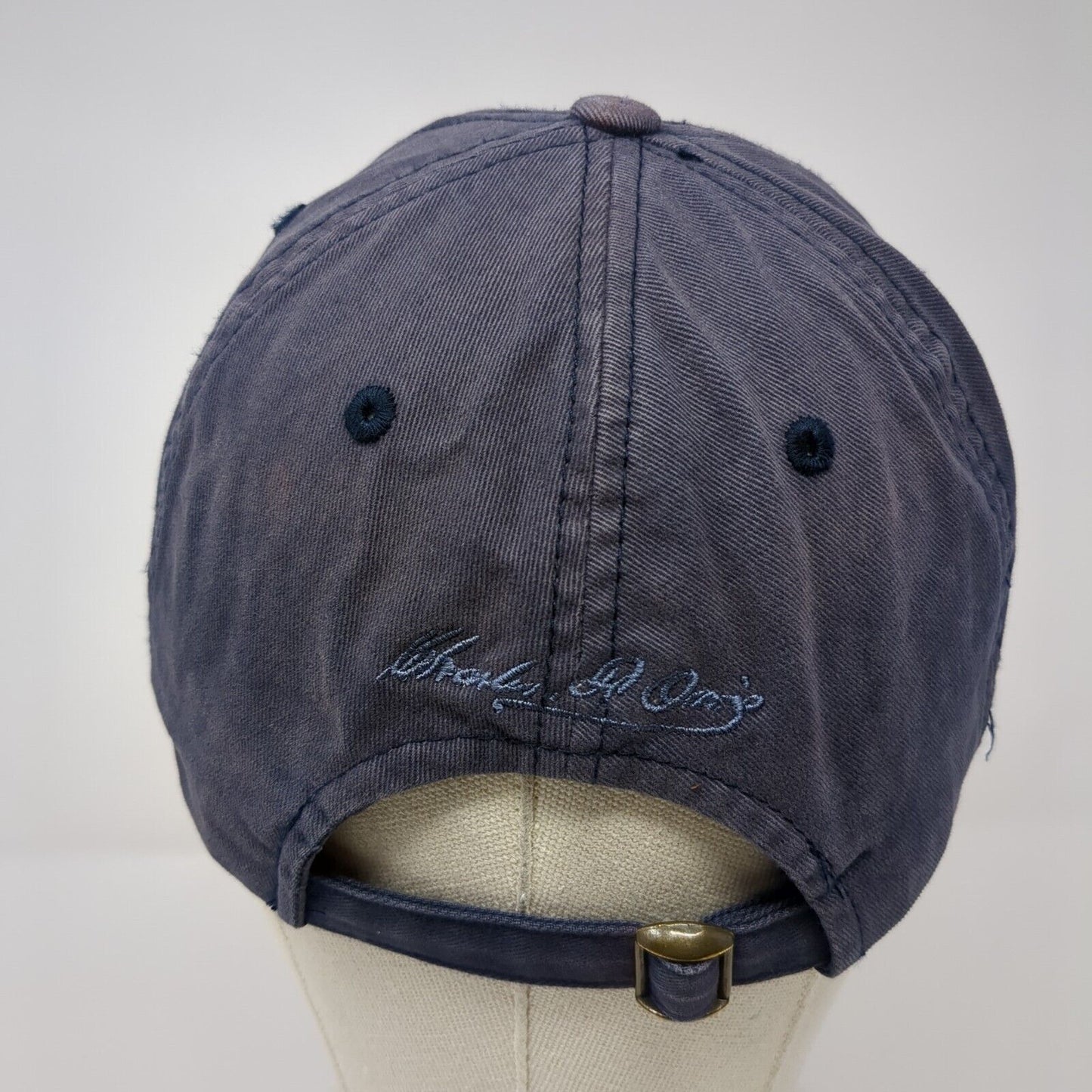 Charles F. Orvis Signature Collection Slideback Hat Blue OSFA Embroidered Fly