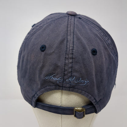 Charles F. Orvis Signature Collection Slideback Hat Blue OSFA Embroidered Fly