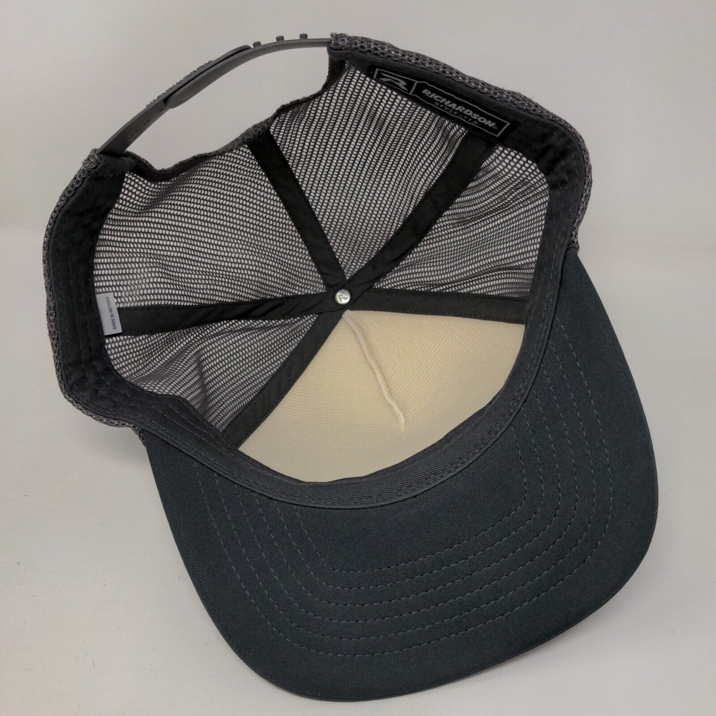 Premier Snapback Trucker Hat Gray One Size Adjustable Mesh Back Richardson