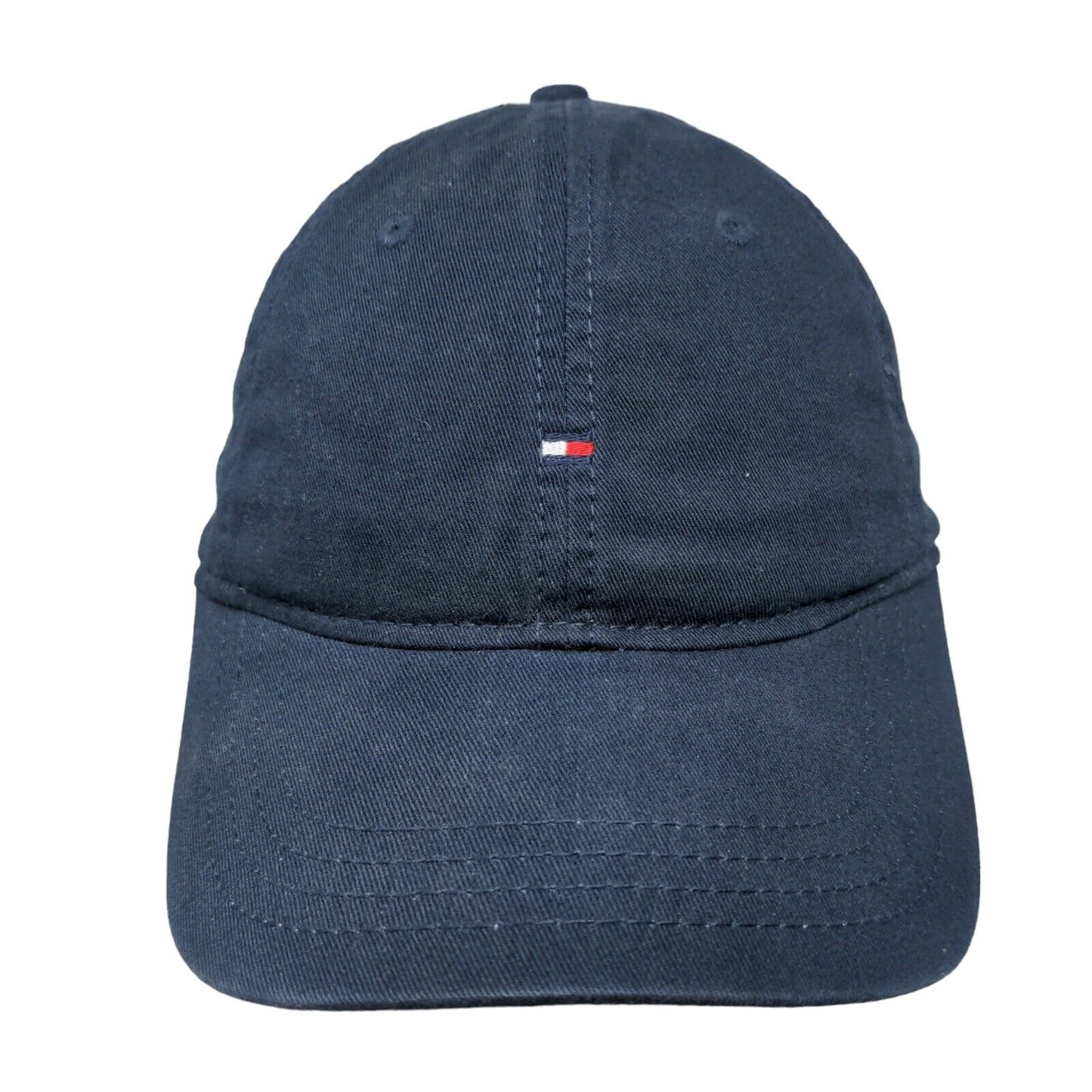 Tommy Hilfiger Slideback Hat Blue One Size Adjustable Embroidered Logo 6 Panel