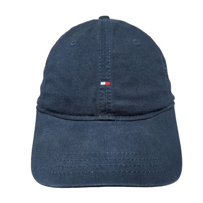 Tommy Hilfiger Slideback Hat Blue One Size Adjustable Embroidered Logo 6 Panel