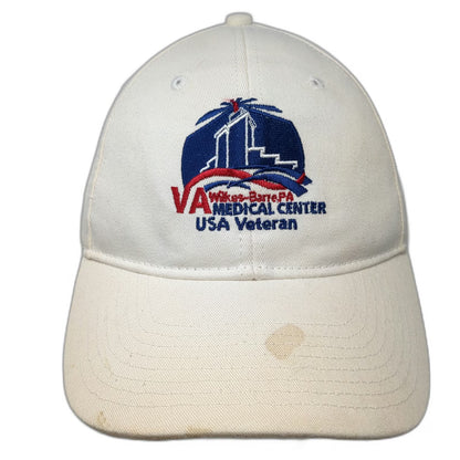 Bayside Baseball Cap Beige One Size Wilkes-Barre VA USA Veteran Hat Strapback