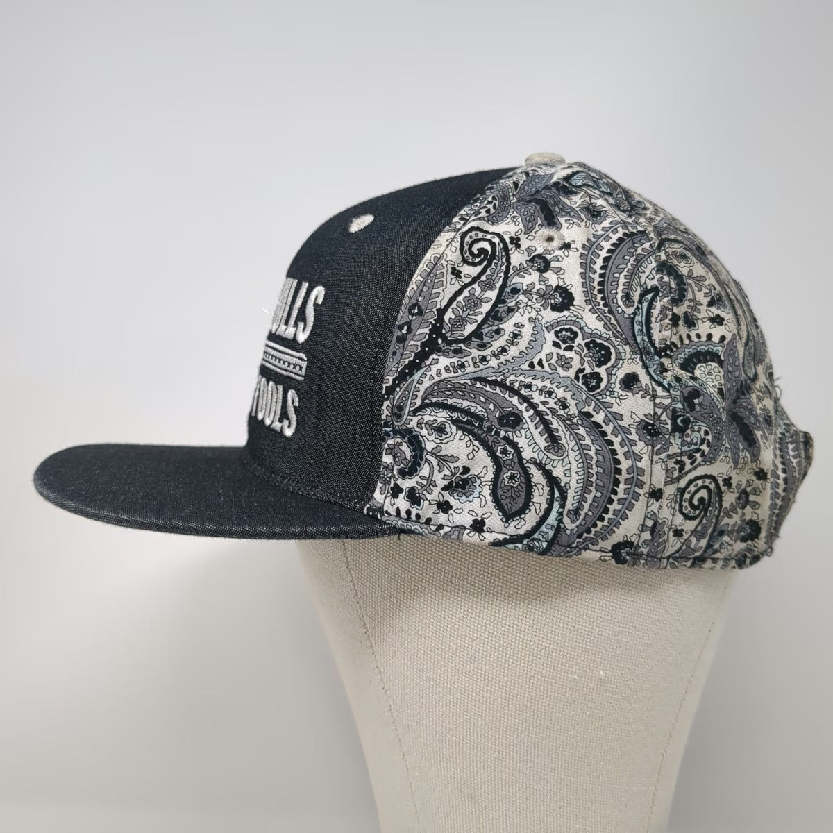 Dale Brisby Snapback Black One Size Ridin Bulls Punchin Fools Paisley Rodeo Hat