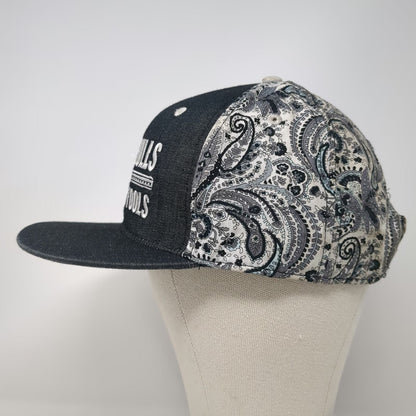 Dale Brisby Snapback Black One Size Ridin Bulls Punchin Fools Paisley Rodeo Hat