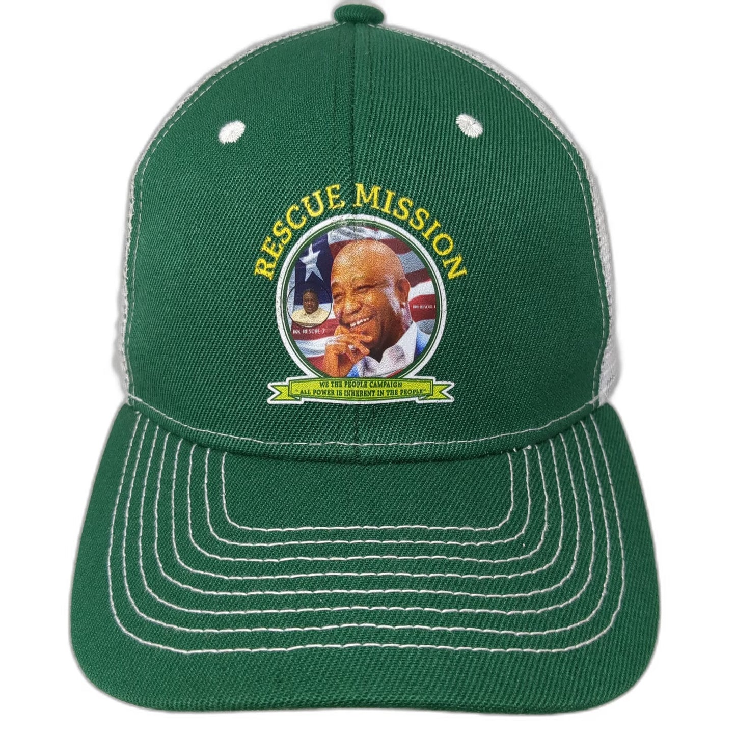 Green Trucker Hat One Size Rescue Mission Joseph Boakai Liberia Campaign Mesh