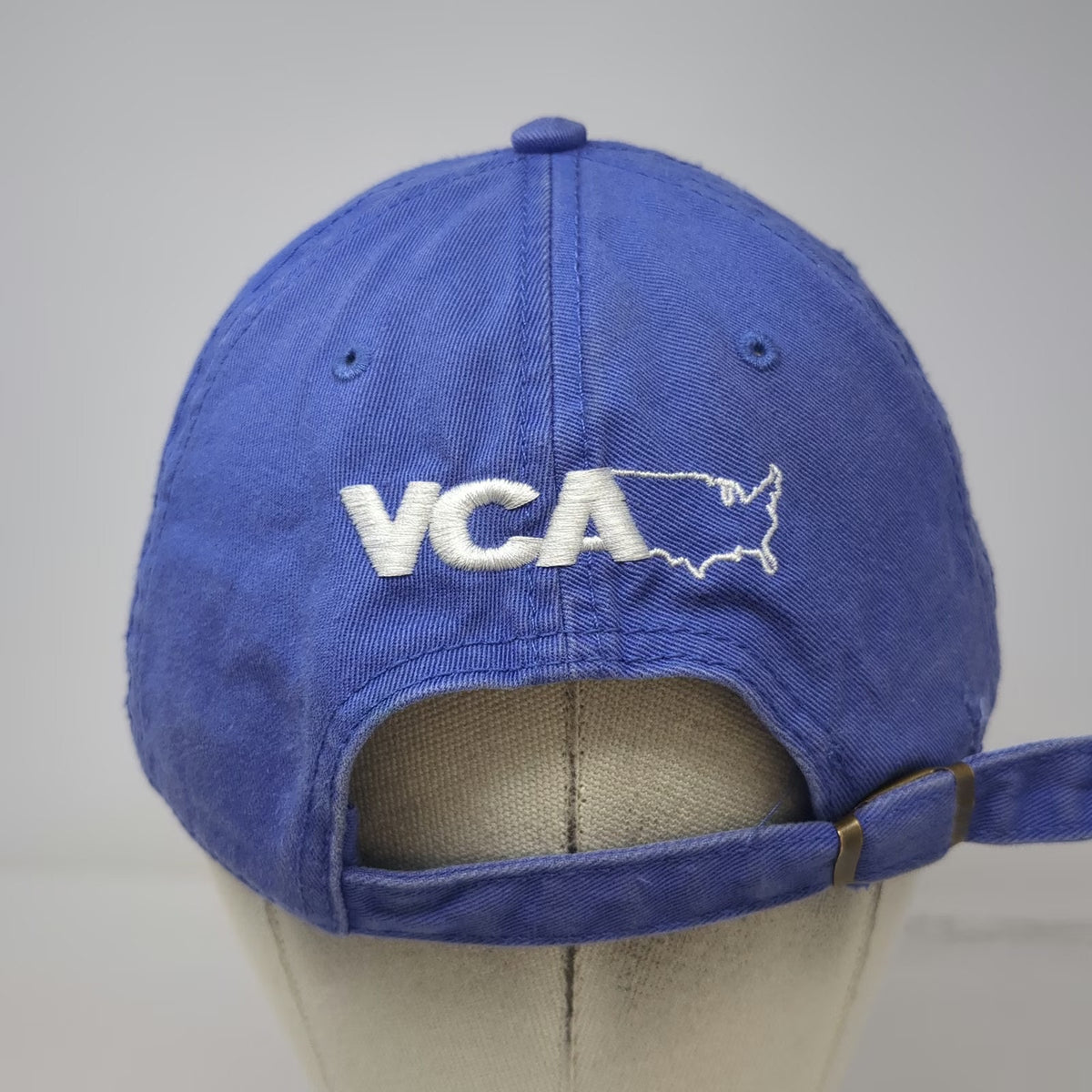 VCA Baseball Cap Blue One Size WOOF Pet CancerCare Slideback Hat Hope Unleashed