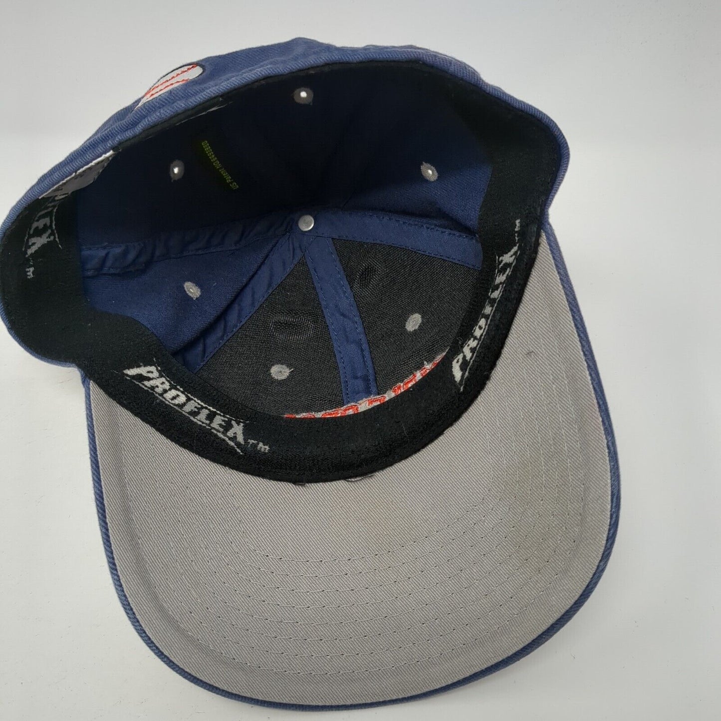 Triple Crown Fitted Hat Blue M/L Lightweight Embroidered Proflex Outdoor Cap