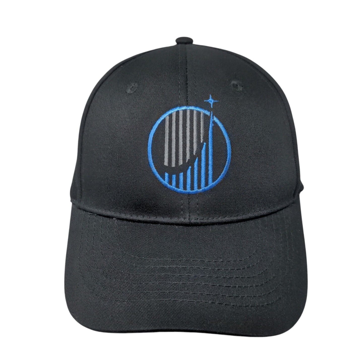 Life Surge Snapback Hat Black One Size Adjustable Embroidered 6 Panel