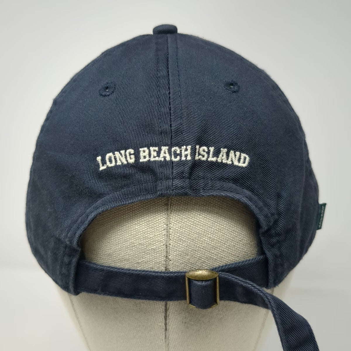 Legacy Baseball Cap Blue One Size LBI Long Beach Island Slideback Strap Hat