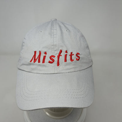 Misfits Strapback Hat Gray One Size Adjustable Embroidered Port & Company