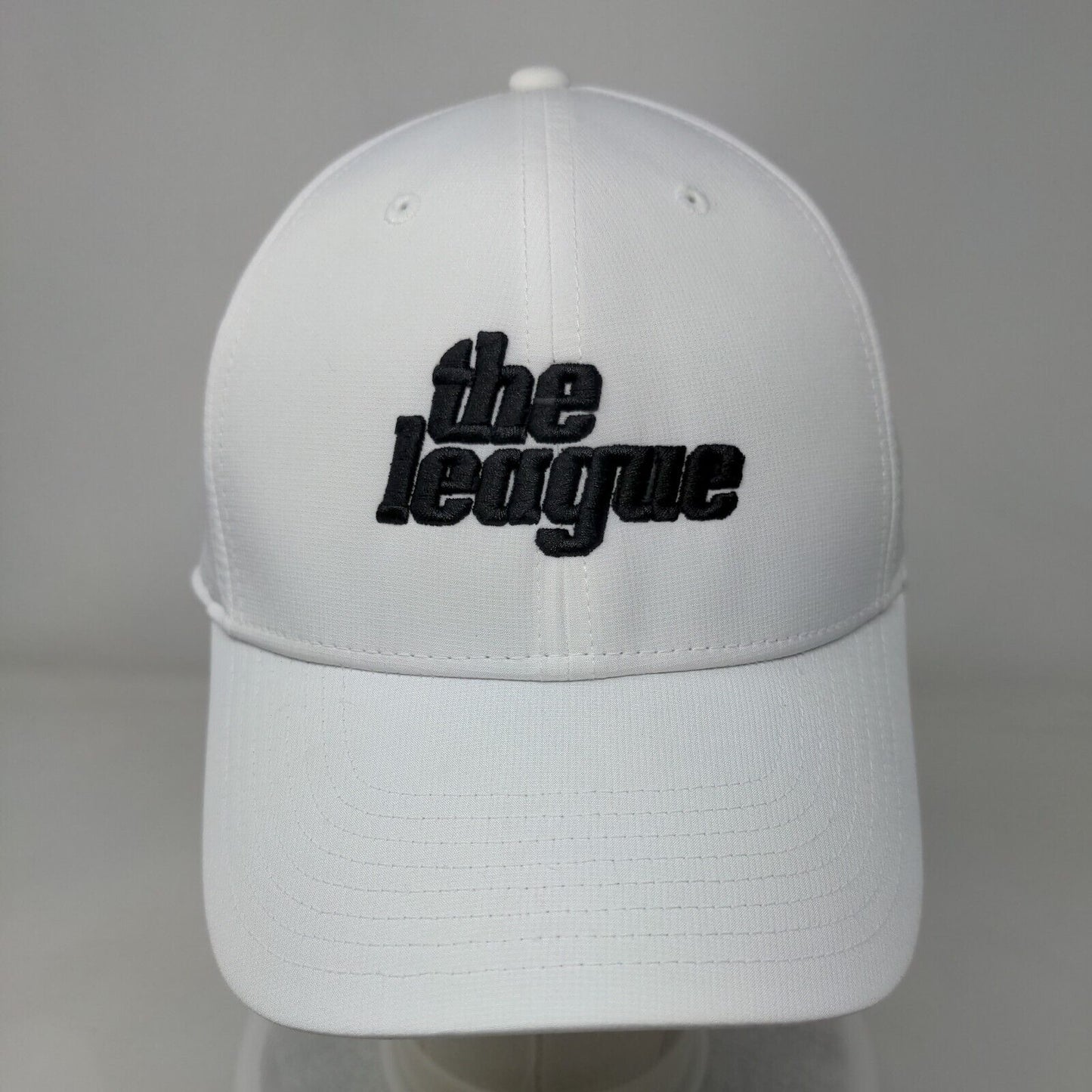 The League Strapback Hat White OSFM Adjustable Embroidered Legacy91 Nike Dri-Fit