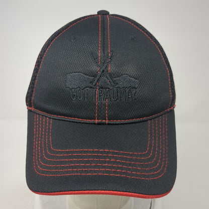 Got Trauma Saint Alphonsus Baseball Cap Black One Size Mesh Pacific Headwear