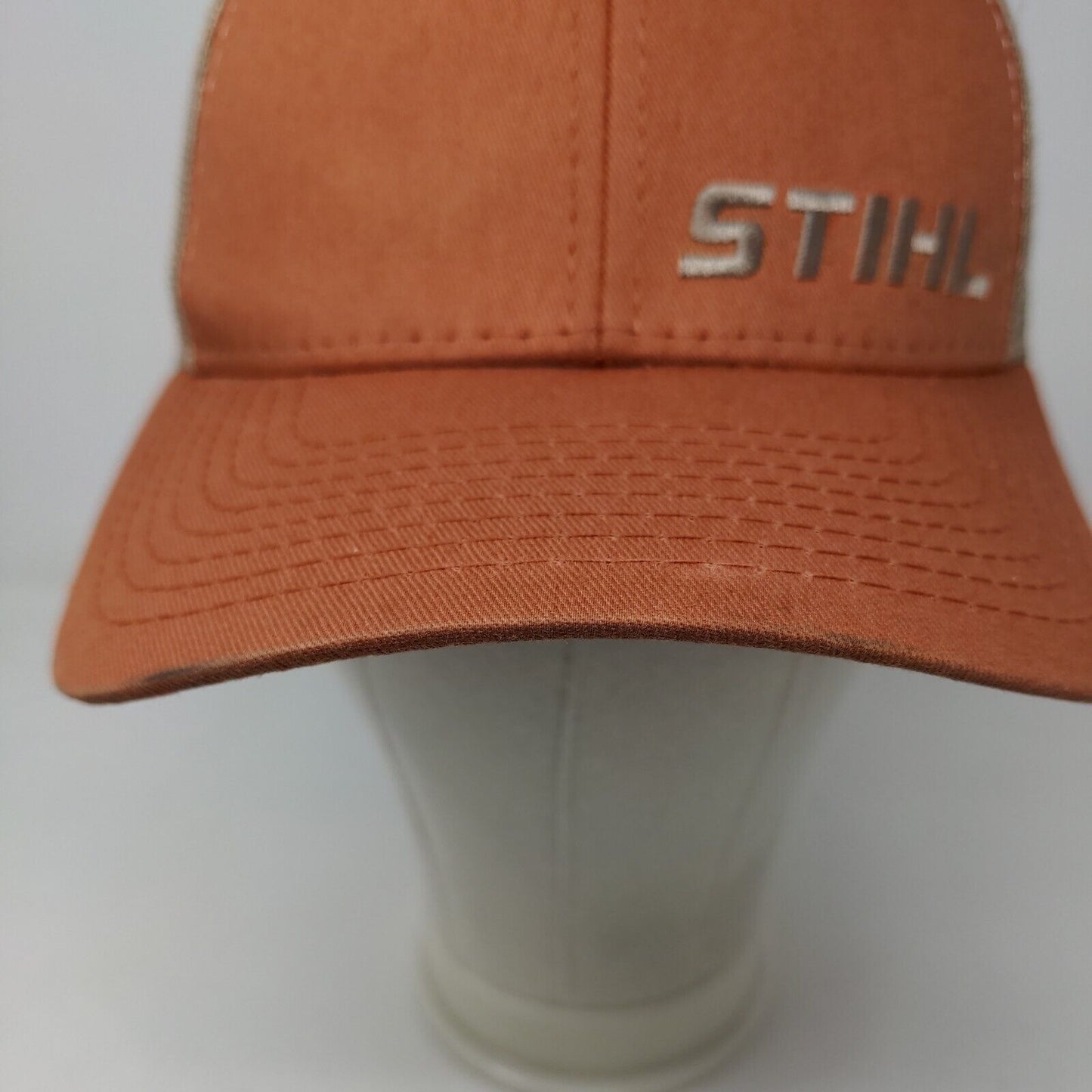 Stihl Men's Snapback Mesh Back Hat Orange Multicolor Embroidered Logo Official