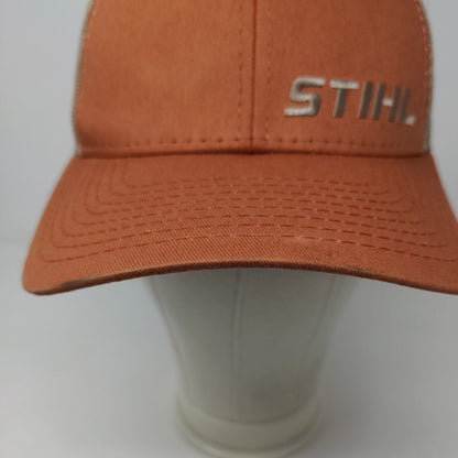 Stihl Men's Snapback Mesh Back Hat Orange Multicolor Embroidered Logo Official