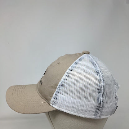 Inline Lighting Electrical Strapback Mesh Back Trucker Hat Tan One Size
