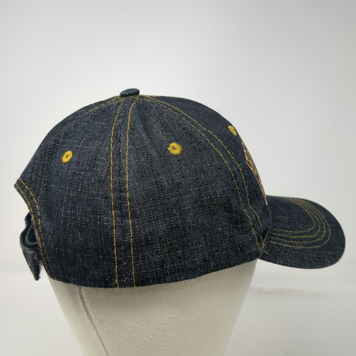Blue Denim Hoover Dam NV Nevada Baseball Cap One Size Gold Strapback Hat