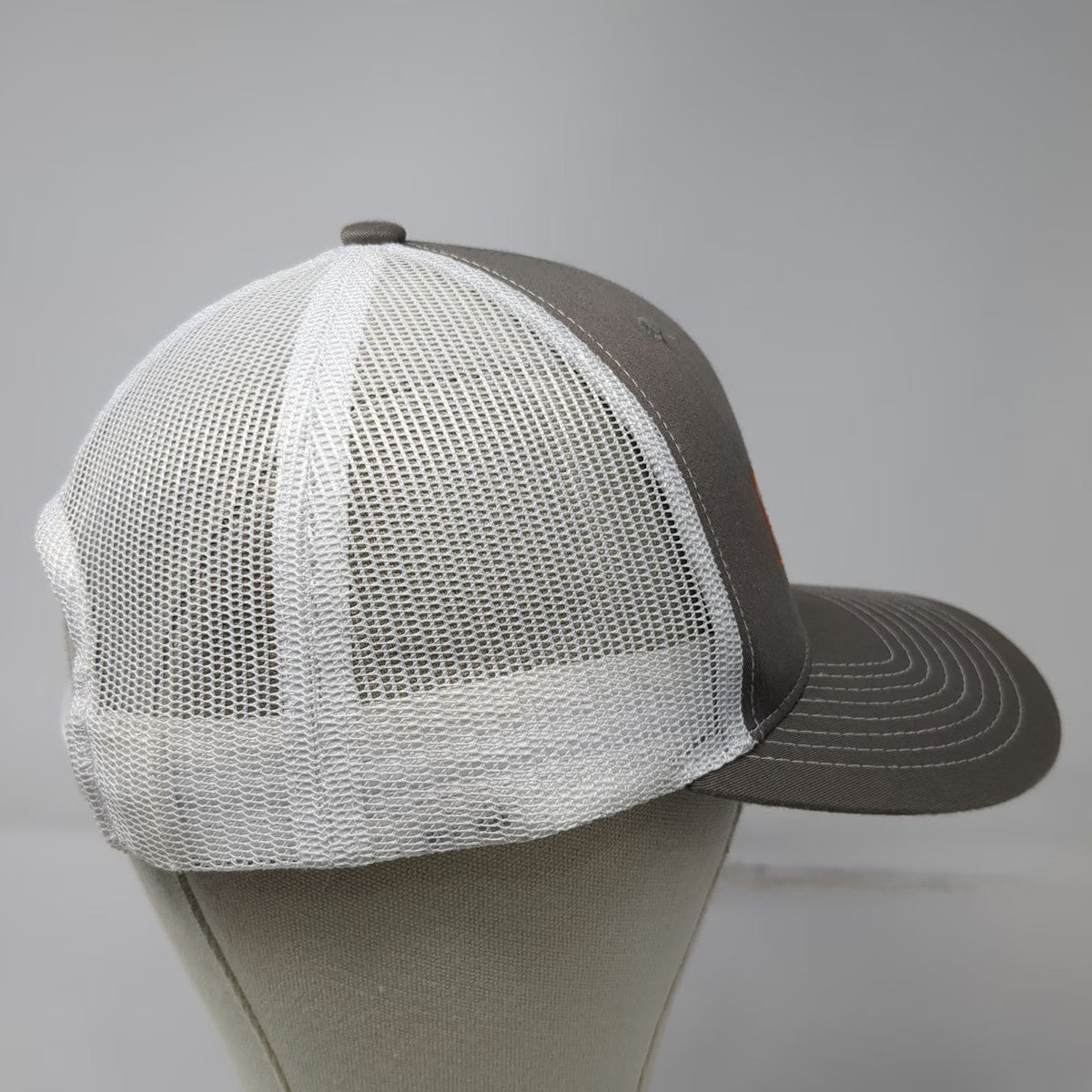 Lindo Trucker Hat Gray White One Size Mesh Snapback Ditch Witch Logo Hat