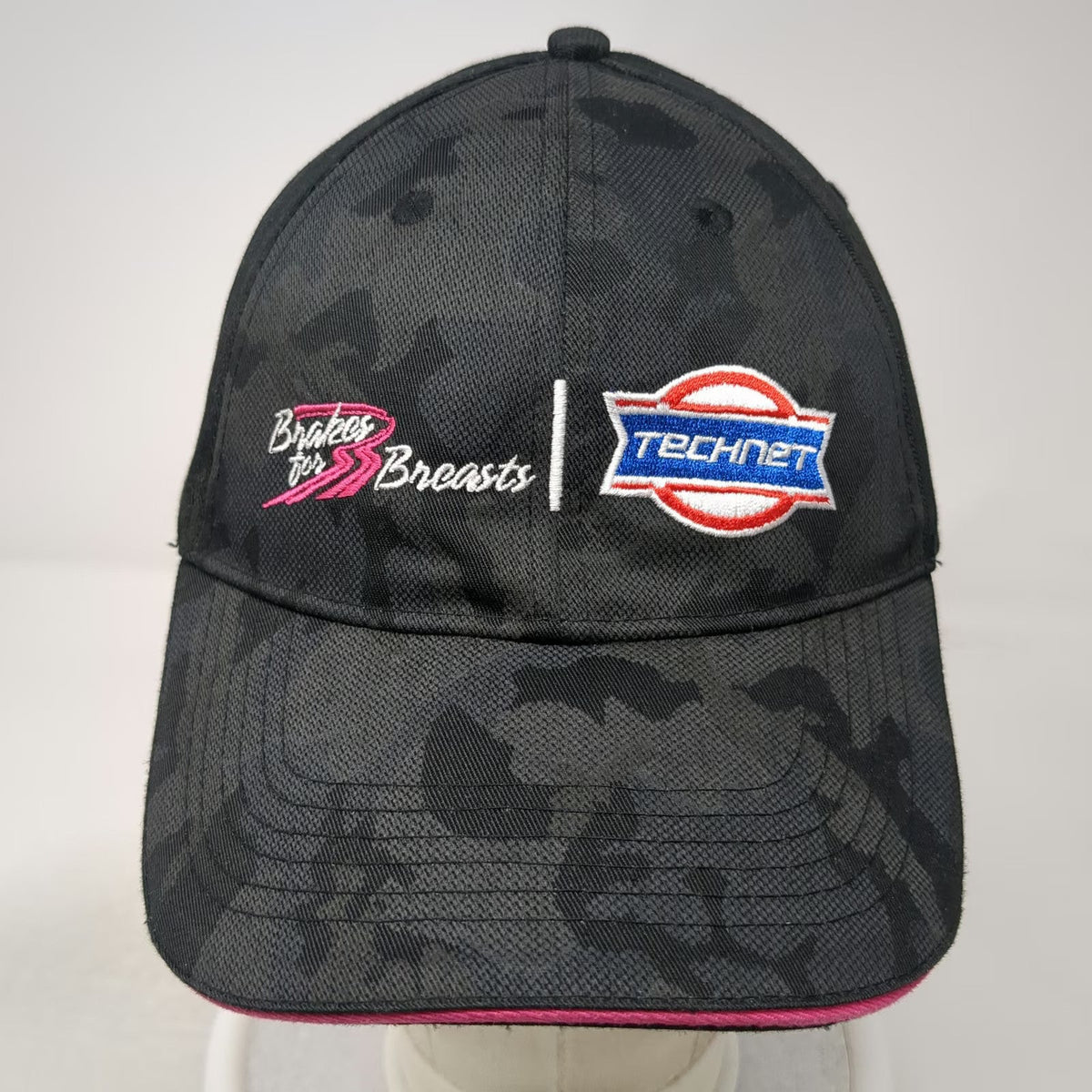 TechNet Brakes for Breasts Camo Snapback Hat Black Pink One Size Awareness