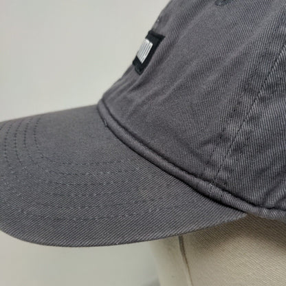 PUMA Patch Slideback Hat Gray One Size Adjustable 6 Panel Vent Holes