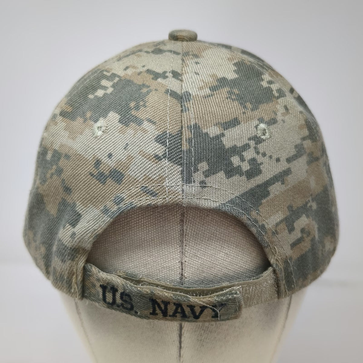 Baseball Cap Green One Size U.S. Navy Anchor Digital Camo Military Licensed Hat