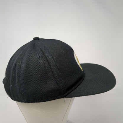 The Flash Snapback Hat Black One Size Adjustable Embroidered Comics