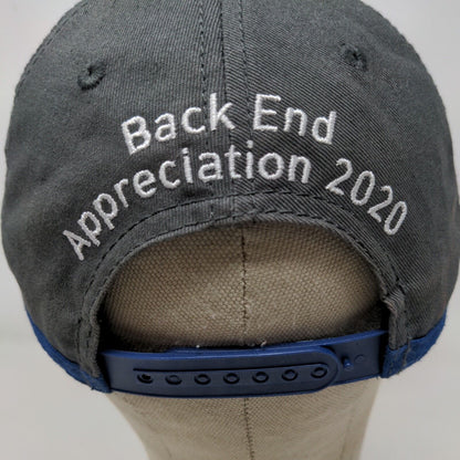 Lowe's Men's Snapback Hat Gray Blue Embroidered Logo Back End Appreciation 2020