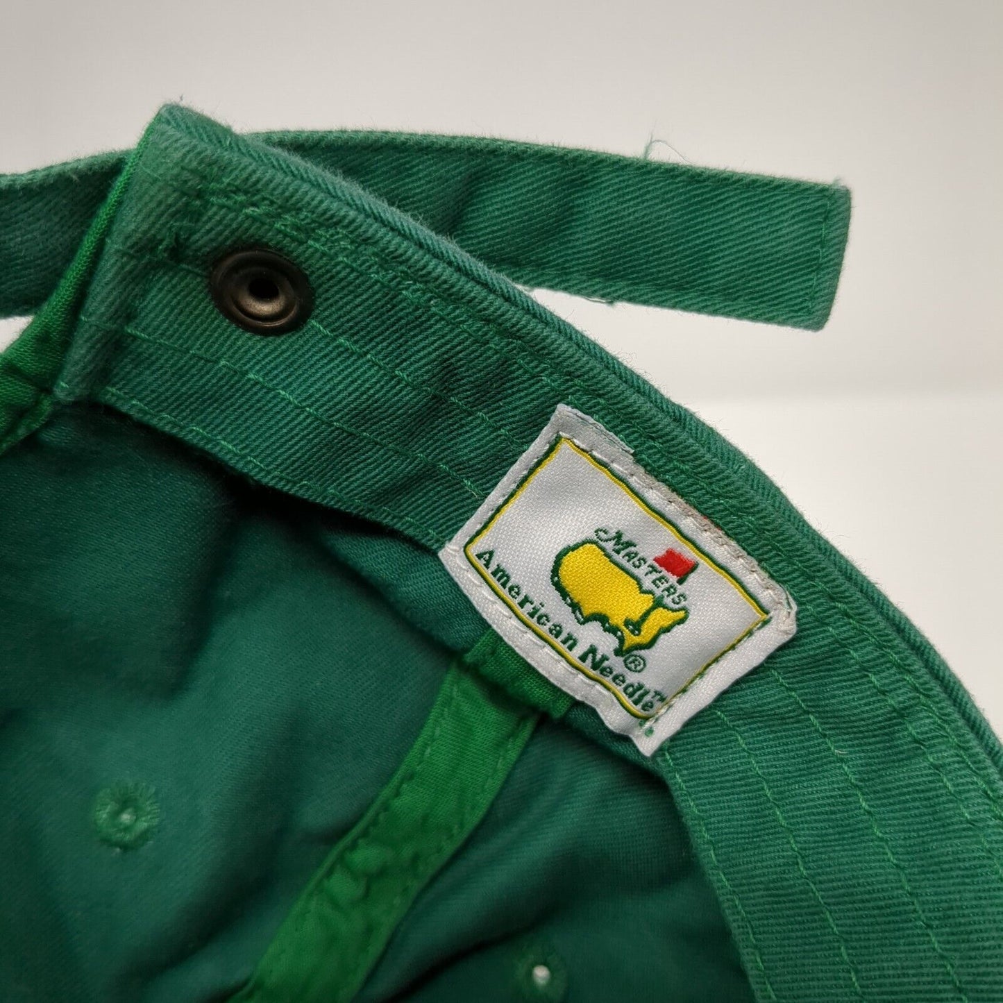 Masters 2007 Slideback Hat Green OSFA Embroidered American Needle